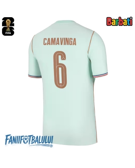 Franța Eduardo Camavinga #6 Tricou Fotbal Replică Mondial 2026 Barbati Deplasare Franța Eduardo Camavinga #6 Tricou Fotbal Replică Mondial 2026 Barbati Deplasare